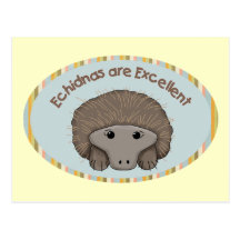 Echidnas are Excellent Postcards