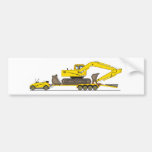 Eco Car Crane Trailer Bumper Sticker