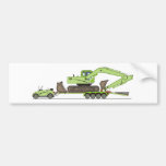 Eco Car Crane Trailer Bumper Stickers
