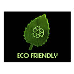 Eco Friendly Black Postcard