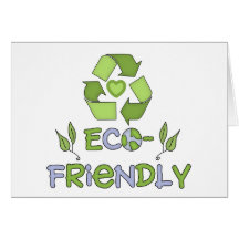 Eco-Friendly T-shirts and Gifts Greeting Card