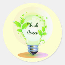 Eco Think Green Stickers