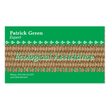 Ecological friendly design business card template