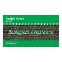 Ecological friendly design business card template