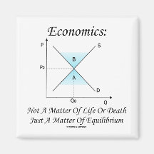 Economics Not Matter Of Life Or Death Equilibrium Refrigerator Magnet