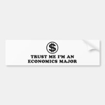 Economics Student Bumper Stickers