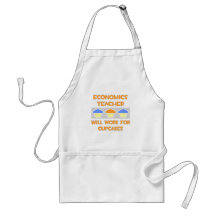 Economics Teacher ... Will Work For Cupcakes Apron