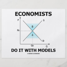 Economists Do It With Models (Economics Humour) Flyer Design