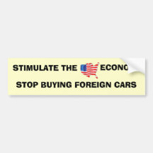 ECONOMY IN THE US.. BUMPER STICKER