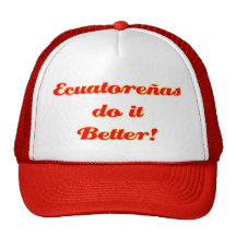 Ecuatoreñas do it Better! Mesh Hats