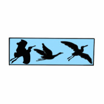 Ed Edwin Edwina Egret Acrylic Cut Outs