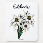 Edelweiss Flowers Mousepads