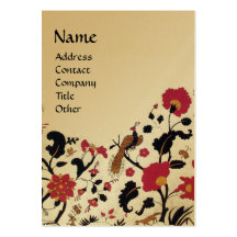 EDEN/ WHIMSICAL GARDEN ,gold metallic paper Business Cards