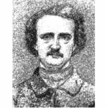 Edgar Allan Poe Portrait Acrylic Cut Out