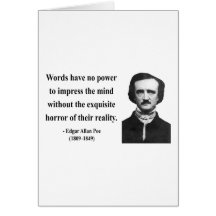Edgar Allen Poe Quote 4b Greeting Card