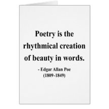 Edgar Allen Poe Quote 5a Card