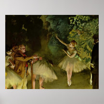 Edgar Degas - Ballet 1875 Dancer Dance girls tutu Print