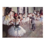 Edgar Degas Ballet Lesson Postcard