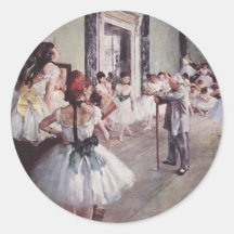 Edgar Degas Ballet Lesson Stickers
