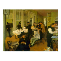Edgar Degas - Cotton Exchange Post Card