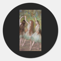 Edgar Degas Green Dancers Sticker