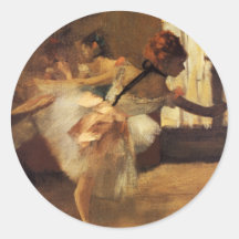 Edgar Degas La Répétition De Danse Round Sticker