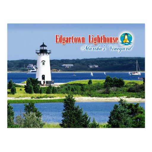 Edgartown Harbour Light, Martha's Vineyard, MA Post Cards