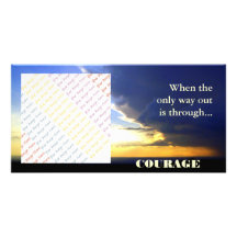 Edge of the Storm COURAGE photocard Photo Greeting Card