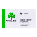 Edge Shamrock - Green Business Cards