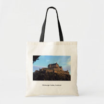 Edinburgh Castle, Scotland Canvas Bags