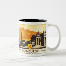 Edinburgh via LNER Rail Poster Coffee Mug