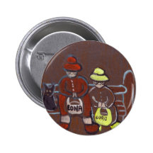 Edna Doris and Trevor Pinback Button