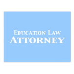 Education Law Attorney Gifts Post Card