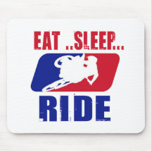 Eeat Sleep and ride Mouse Pads