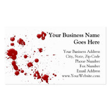 Eeew, is that blood on your business card template