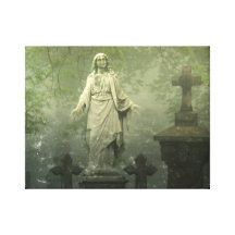 Eerie Fog Stretched Canvas Print