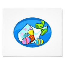 egg bouquet blue oval.png photo print