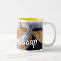 egg drop soup, coffee mugs