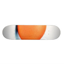 Egg On The White Background Skateboard