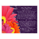 Eggplant Gerber Accomodation Direction Card Invite