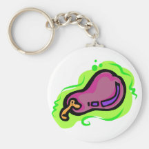 Eggplant Key Chain
