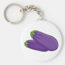 Eggplant Keychain
