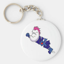 Eggplant Man Keychain