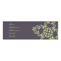Eggplant Pattern Business Card Templates