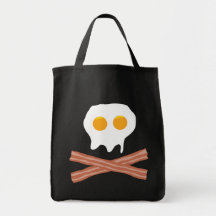 Eggs Bacon Skull Bags