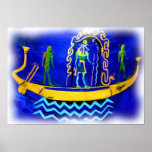 Egyptian Boat/ Barge (in oil 2) Posters