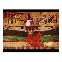 Egyptian Goddess Isis Wall Painting 1360 B.C. Post Cards