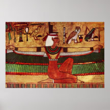 Egyptian Goddess Isis wall painting 1360 B.C. Posters