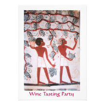 EGYPTIAN GRAPE VINEYARD  WINE TASTING PARTY PERSONALIZED INVITATIONS