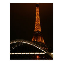 Eiffel Tower Across The Seine Postcard